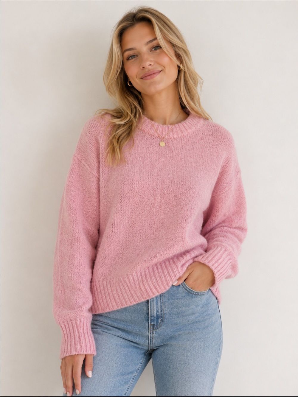 🎉5 for $45🎉 A New Day sweater pullover women size L pink